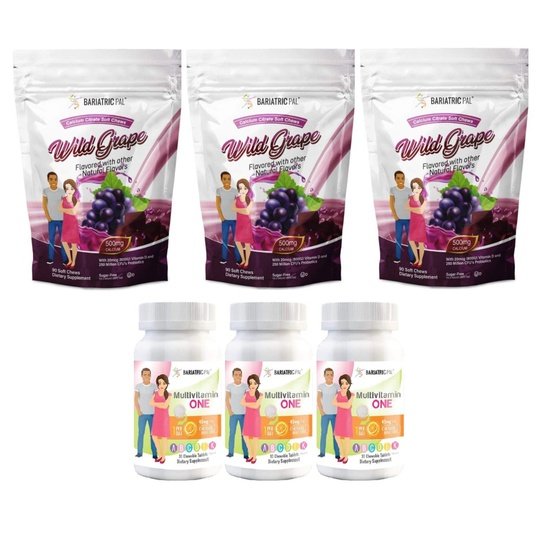 Gastric Band Complete Bariatric Vitamin Pack by BariatricPal - Chewables & Chews
