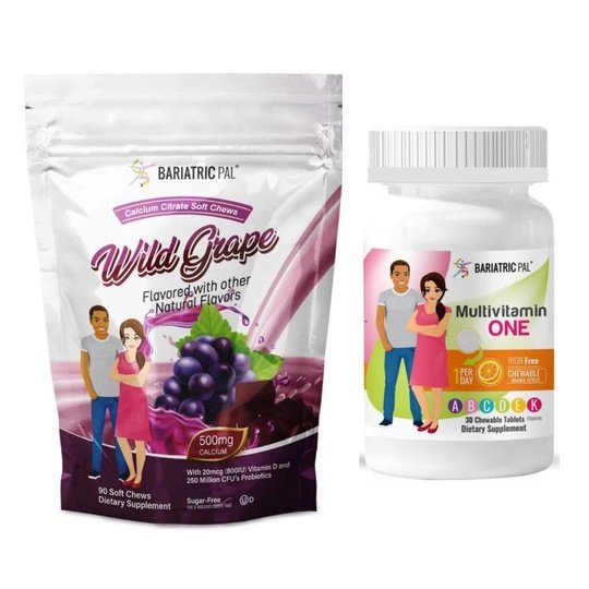 Gastric Band Complete Bariatric Vitamin Pack by BariatricPal - Chewables & Chews