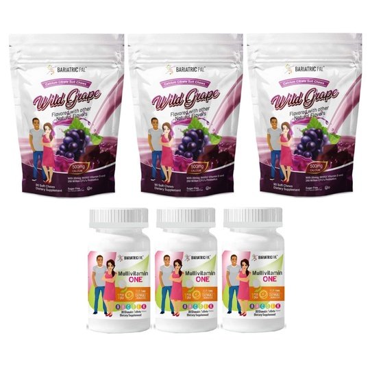 Gastric Band Complete Bariatric Vitamin Pack by BariatricPal - Chewables & Chews