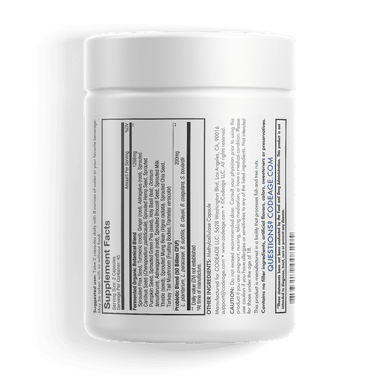 SBO Probiotics 50 Billion CFU Capsules, Soil-Based Organisms with Prebiotics Supplement by Codeage