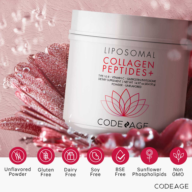 Codeage Collagen Peptides Powder + Vitamin C