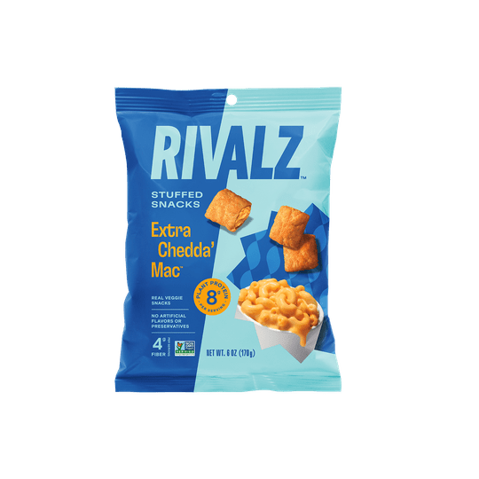Stuffed Protein Snacks by Rivalz Snacks - Extra Chedda' Mac