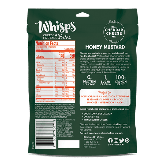 Whisps Cheese & Pretzel Bites 2.5 oz