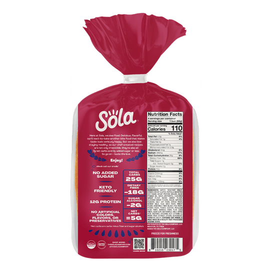 Sola Hot Dog Buns