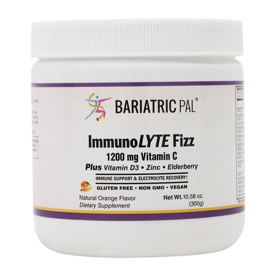 ImmunoLYTE Fizz by BariatricPal with 1200mg Vitamin C Plus D3, Zinc & Elderberry - Immune Support & Electrolyte Recovery!