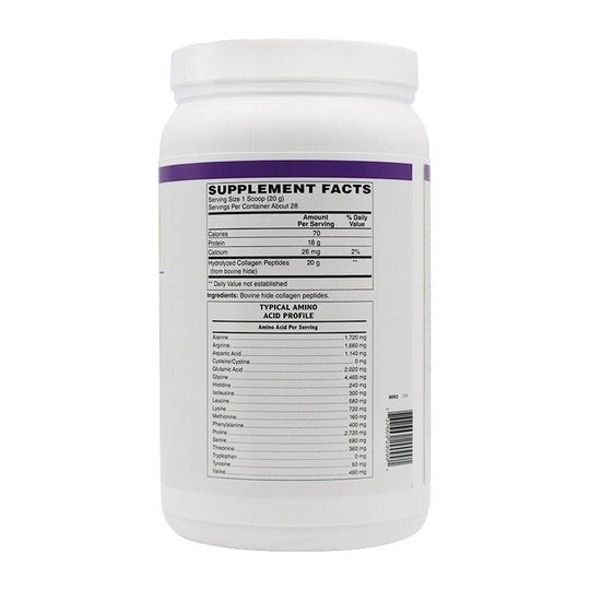 Collagen Peptides Powder (Hydrolyzed Type 1 & 3, Grass Fed) Skin, Hair, Nail & Joint Support by BariatricPal - Unflavored & Unsweetened