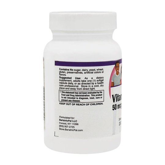 Vitamin D-3 50mcg (2,000 IU) - Easy Swallow Vegetarian Softgels by BariatricPal