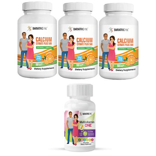 Gastric Band Complete Bariatric Vitamin Pack by BariatricPal - Capsules & Chewables