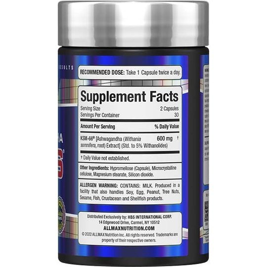 ALLMAX Nutrition KSM-66 Ashwagandha