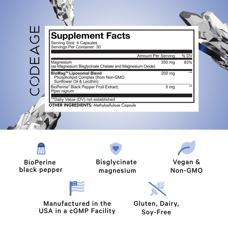 Codeage Liposomal Magnesium Glycinate Supplement