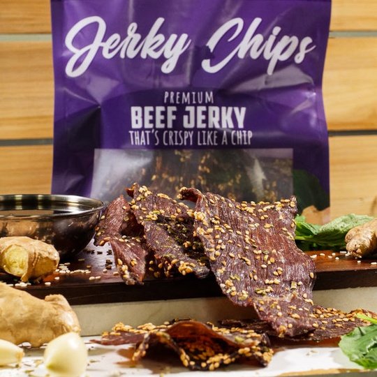High Protein Beef Jerky Chips by Wicked Cutz