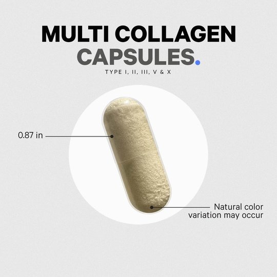 Multi Collagen Peptides Capsules Hydrolyzed Collagen Protein with Bone Broth & Vitamin C by Codeage
