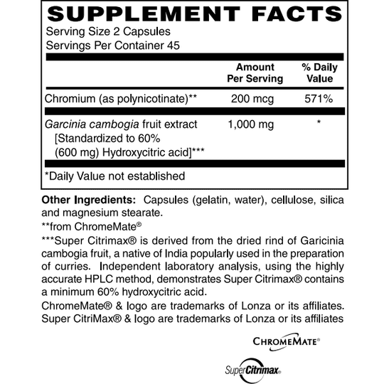 Super CitriMax™ Capsule by BariatricPal - Achieve Weight Goals & Boost Mood Naturally