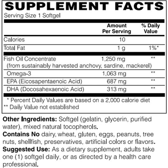 Ultra Omega-3 Softgel by BariatricPal - Powerful & No Aftertaste!