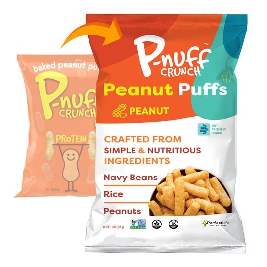 Baked Peanut Puff Snack by P-Nuff Crunch - Variety Pack