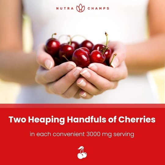 Tart Cherry Gummies by NutraChamps (CLEARANCE: Best by November 30, 2023)