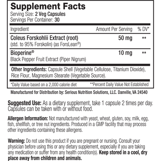 SNS Forskolin XT