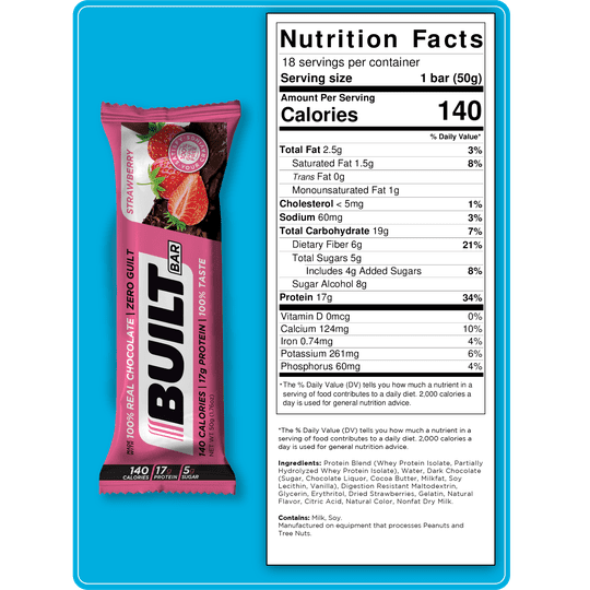 Built High Protein Bar - Strawberry
