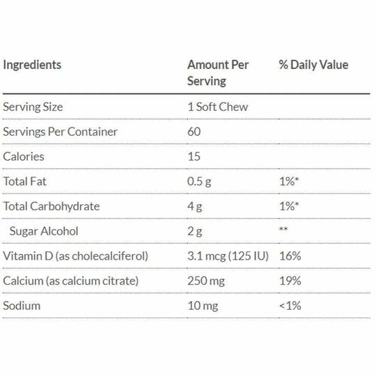 Bariatric Advantage Calcium Citrate Chewy Bites 250mg - Available in 3 Flavors!