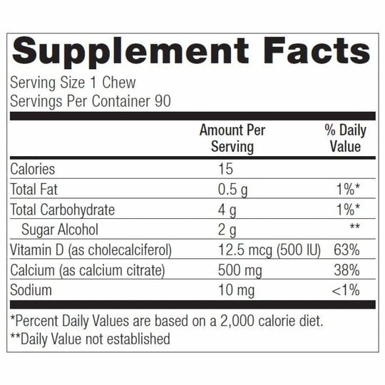 Bariatric Advantage Calcium Citrate Chewy Bites 500mg - Available in 10 Flavors!