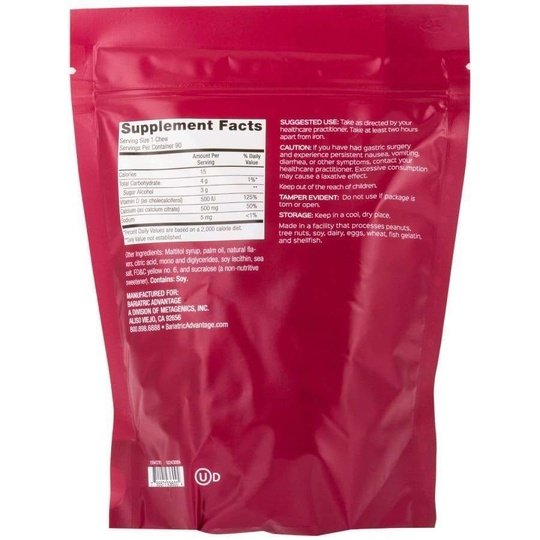 Bariatric Advantage Calcium Citrate Chewy Bites 500mg - Available in 10 Flavors!