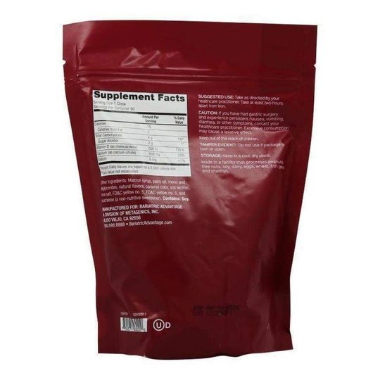Bariatric Advantage Calcium Citrate Chewy Bites 500mg - Available in 10 Flavors!