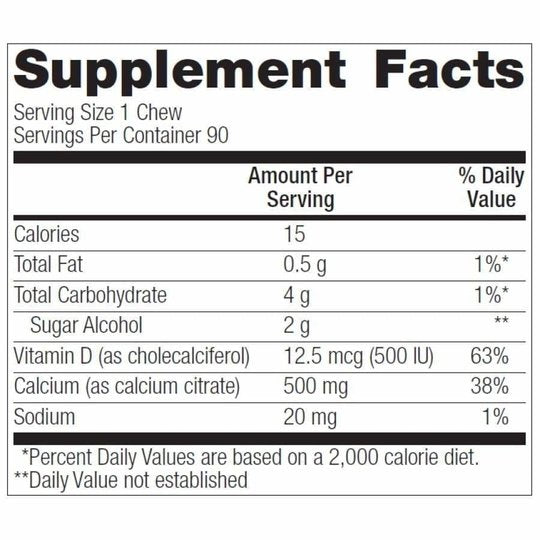 Bariatric Advantage Calcium Citrate Chewy Bites 500mg - Available in 10 Flavors!
