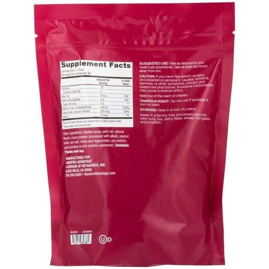 Bariatric Advantage Calcium Citrate Chewy Bites 500mg - Available in 10 Flavors!