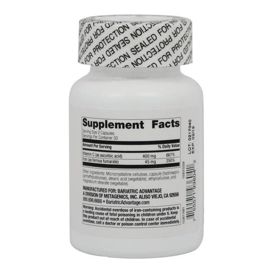 Bariatric Advantage Iron Capsules (45mg)