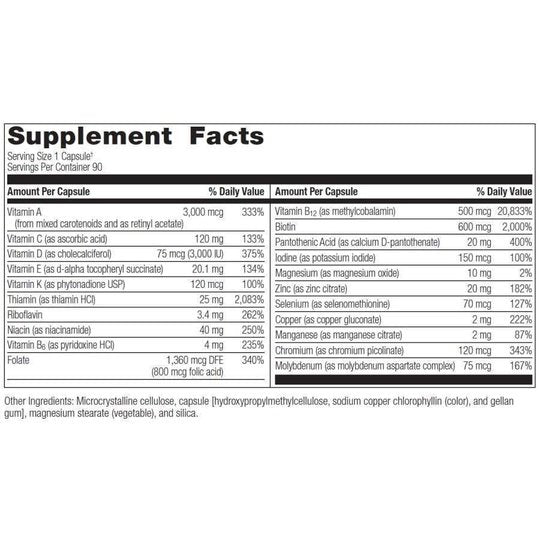 Bariatric Advantage Ultra Solo "One Per Day" Multivitamin without Iron