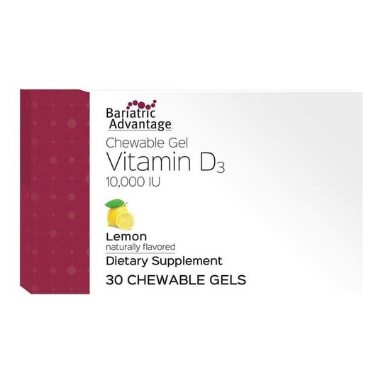Bariatric Advantage Vitamin D3 Gels 10,000 IU - Lemon Flavored