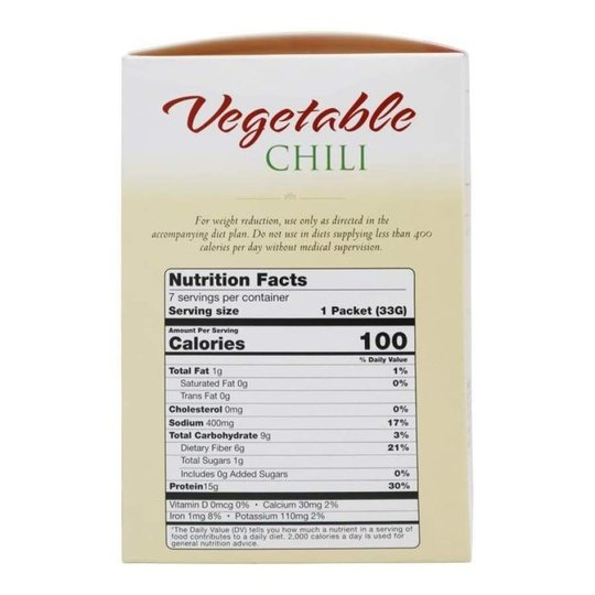 BariatricPal High Protein Light Entree - Vegetable Chili with Beans
