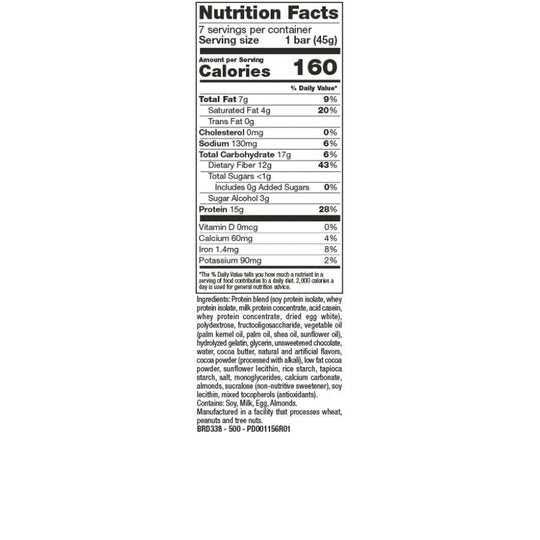 BariatricPal Low Carb Protein & Fiber Bars - Chocolate Crisp