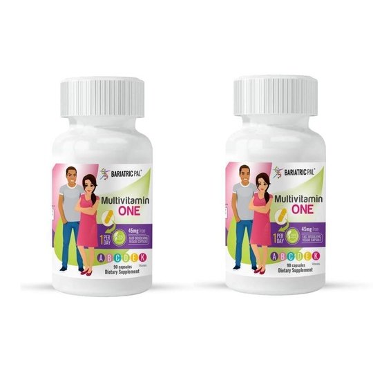 BariatricPal Multivitamin ONE "1 per Day!" Bariatric Multivitamin Capsule with 45mg Iron