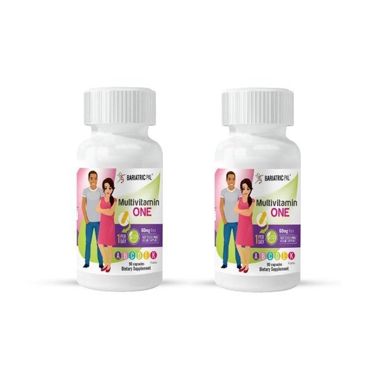 BariatricPal Multivitamin ONE "1 per Day!" Bariatric Multivitamin Capsule with 60mg Iron (NEW!)