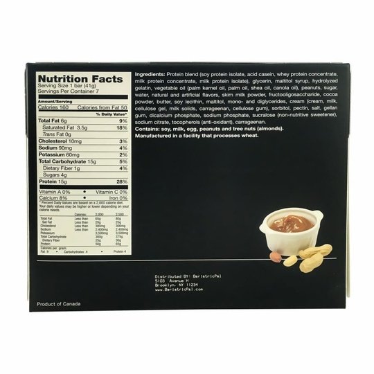 BariatricPal Protein & Fiber Bars - Caramel Nut