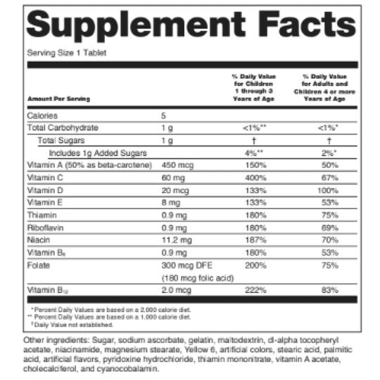 BariatricPal Sugar-Free Calcium Citrate Soft Chews 500mg with Probiotics - Fruit Flavored Variety Pack (5 Bags)