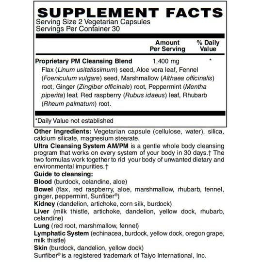Ultra Cleansing System AM/PM Vegetarian Capsules - 30-Day Kit by BariatricPal