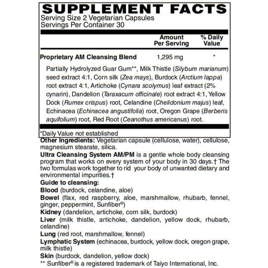 Ultra Cleansing System AM/PM Vegetarian Capsules - 30-Day Kit by BariatricPal