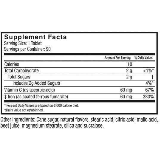 Celebrate Iron plus C - Available In 3 Flavors (18mg, 30mg & 60mg)