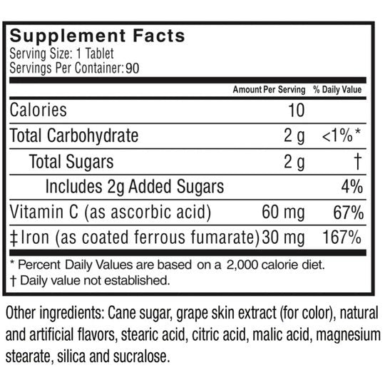 Celebrate Iron plus C - Available In 3 Flavors (18mg, 30mg & 60mg)