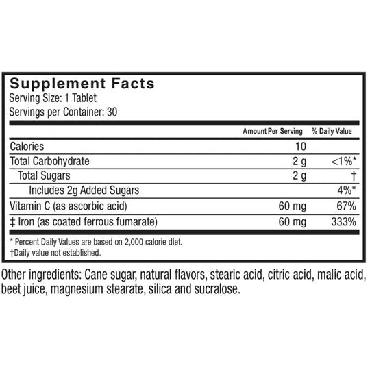 Celebrate Iron plus C - Available In 3 Flavors (18mg, 30mg & 60mg)