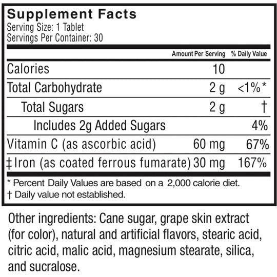 Celebrate Iron plus C - Available In 3 Flavors (18mg, 30mg & 60mg)