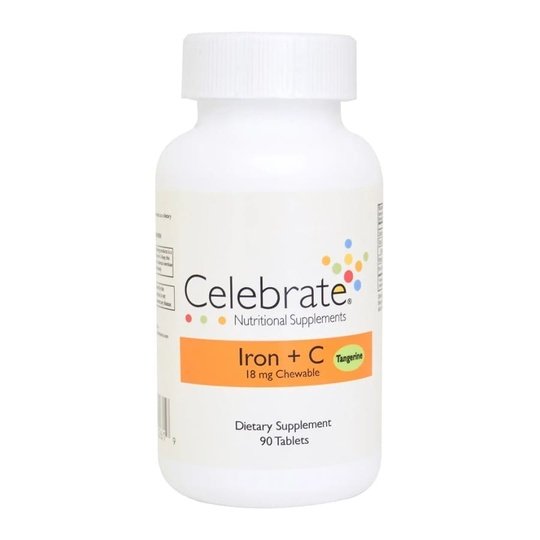 Celebrate Iron plus C - Available In 3 Flavors (18mg, 30mg & 60mg)