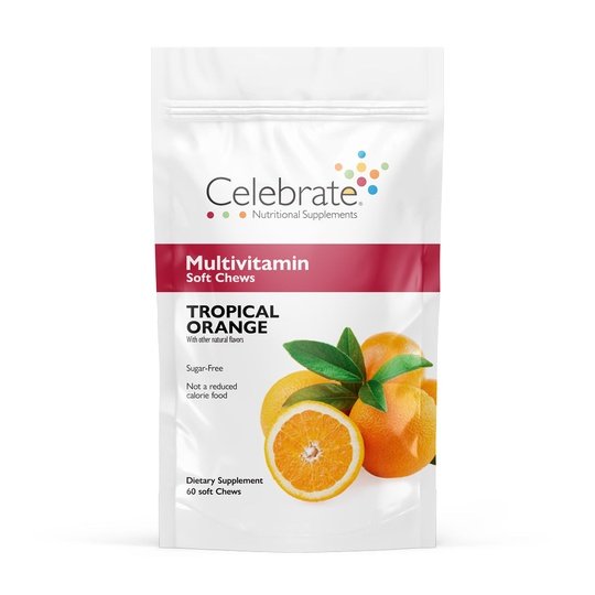 Celebrate Sugar-Free Multivitamin Soft Chew - Available in 4 Flavors!