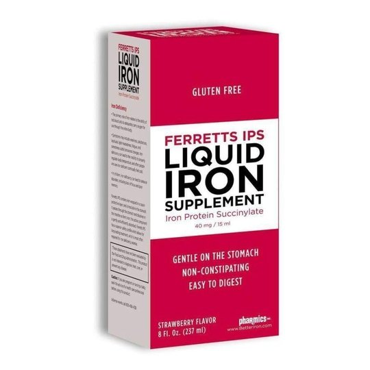 Ferretts IPS Iron (40mg) Supplement - Liquid (8oz)