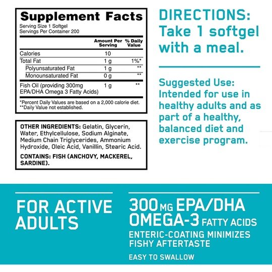 Optimum Nutrition Enteric Coated Fish Oil