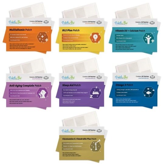 Gastric Band Premium Health Vitamin Patch Pack by PatchAid