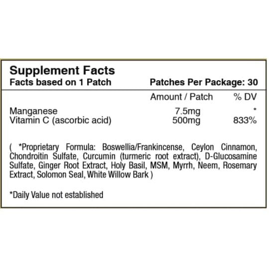 Glucosamine and Chondroitin Topical Plus Vitamin Patch by PatchAid
