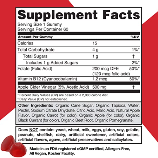 Goli Nutrition Apple Cider Vinegar Gummies